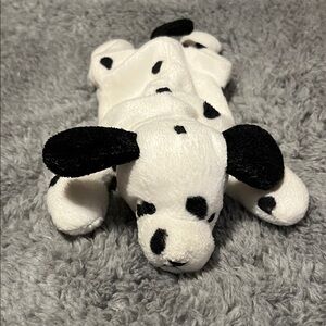 Ty Dotty the Dalmatian Plush Beanie Babies Collection Black and White Stuffed